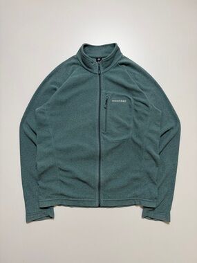 mont-bell full zip fleece jacket mens medium